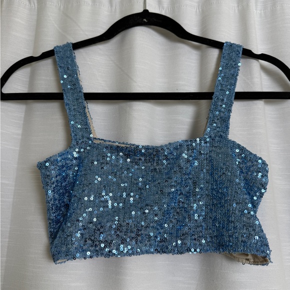 East N West Label Sequin Western Festival Set Vest, Top & Skirt | Size S,XS & 1 - Picture 10 of 17